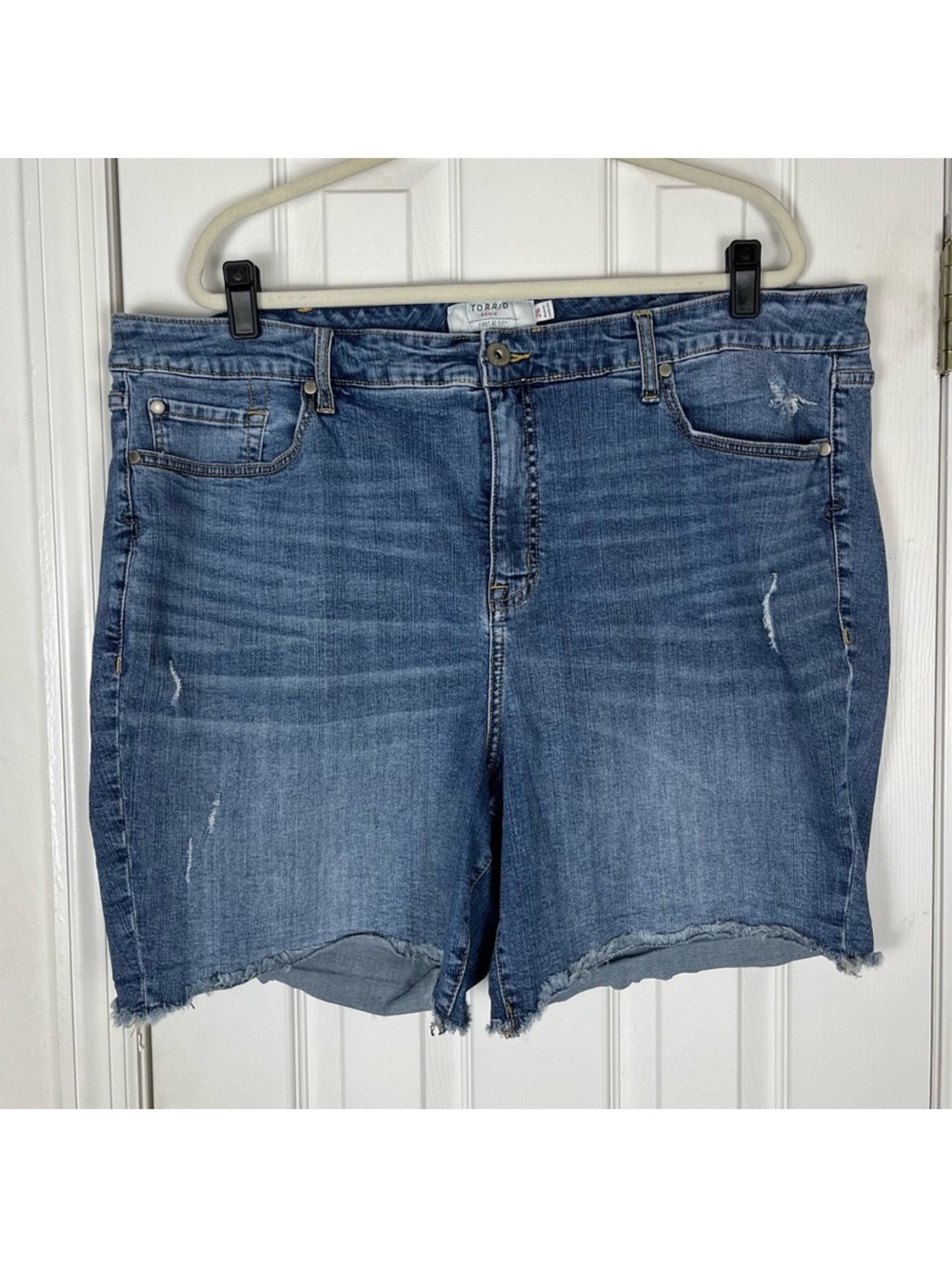 Torrid Distressed Denim Jean Shorts